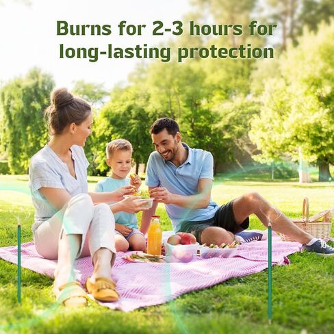 Citronella Incense Sticks Outdoor, 36 Pack Citronella Incense with Holder, Burns Up to 100 Hours, Natural Incense Stick for Outside Patio Camping Backyard Balcony Yard Picnic Outdoor Indoor Use in Saudi Arabia