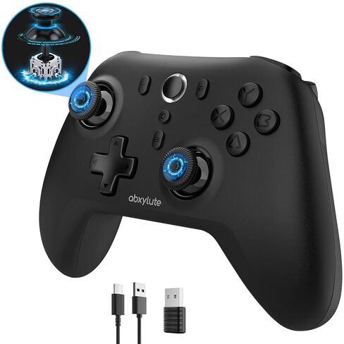 Abxylute C6 Wireless PC Controller, Bluetooth Gaming Controller - Hall Triggers & Joysticks for Windows PC, Nintendo Switch Pro/OLED/Lite, Steam Deck, Android TV/Mobile, iPhone & Tesla Vibration Turbo in Saudi Arabia