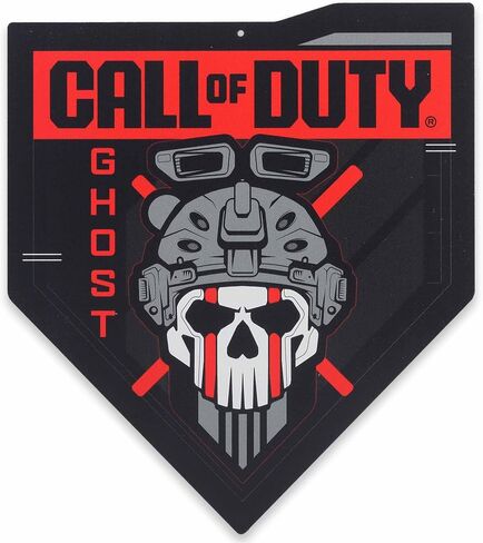 لافتة معدنية من Call of Duty Modern Warfare 2 Ghost Pennant - ديكور حائط Call of Duty لغرفة الألعاب أو غرفة المراهقين in Kuwait