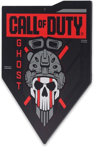 لافتة معدنية من Call of Duty Modern Warfare 2 Ghost Pennant - ديكور حائط Call of Duty لغرفة الألعاب أو غرفة المراهقين in Kuwait
