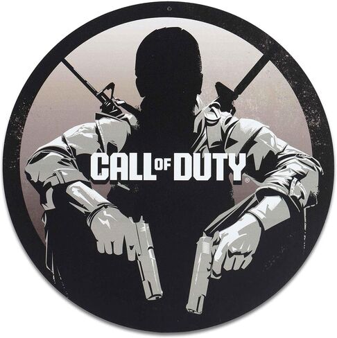 لافتة معدنية من Call of Duty Modern Warfare 2 Ghost Pennant - ديكور حائط Call of Duty لغرفة الألعاب أو غرفة المراهقين in Kuwait