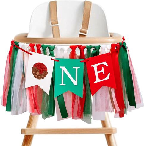 Meatball One High Chair Banner - Italian Picnic Themed First Birthday Highchair Banner, Our Little Meatball is One Birthday Party Decorations (meatball tassel) in Kuwait