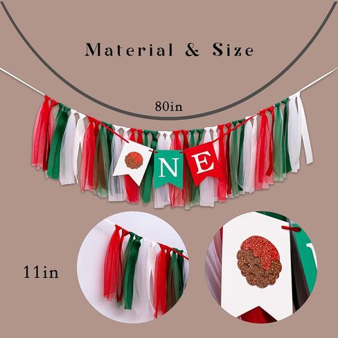 Meatball One High Chair Banner - Italian Picnic Themed First Birthday Highchair Banner, Our Little Meatball is One Birthday Party Decorations (meatball tassel) in Kuwait