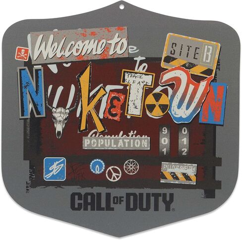 لافتة معدنية من Call of Duty Modern Warfare 2 Ghost Pennant - ديكور حائط Call of Duty لغرفة الألعاب أو غرفة المراهقين in Kuwait