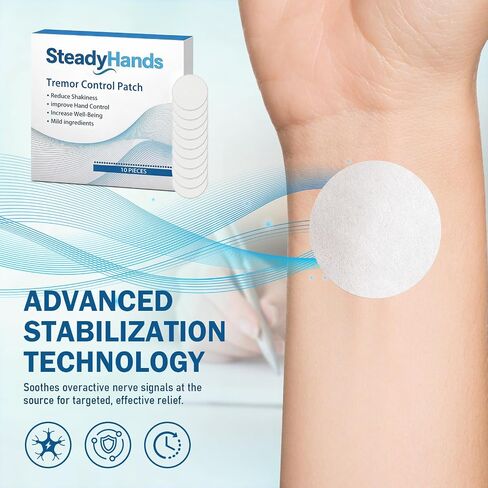 Hands Tremor Control Patch,Essential Tremor and Muscle Stability, Disposable Patches for Daily Use in Saudi Arabia