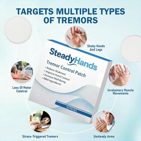 Hands Tremor Control Patch,Essential Tremor and Muscle Stability, Disposable Patches for Daily Use in Saudi Arabia