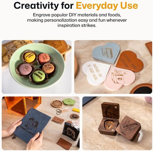 LaserPecker LP1 Plus Mini Laser Engraver for Beginners, Pocket-Sized Laser Engraving Machine with Adjustable Stand, 360° Multi-Angle Engraving for Wood Leather Paper DIY Projects in Saudi Arabia