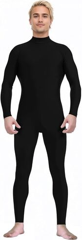 Spandex Zentai Turtleneck Bodysuit with Zipper - Full Body Unitard Costume in Saudi Arabia