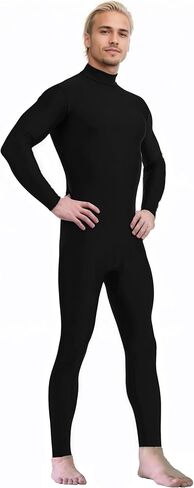 Spandex Zentai Turtleneck Bodysuit with Zipper - Full Body Unitard Costume in Saudi Arabia