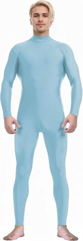 Spandex Zentai Turtleneck Bodysuit with Zipper - Full Body Unitard Costume in Saudi Arabia