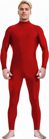 Spandex Zentai Turtleneck Bodysuit with Zipper - Full Body Unitard Costume in Saudi Arabia