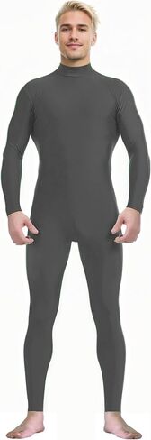 Spandex Zentai Turtleneck Bodysuit with Zipper - Full Body Unitard Costume in Saudi Arabia