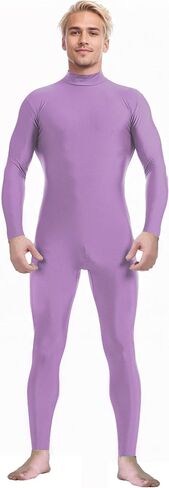 Spandex Zentai Turtleneck Bodysuit with Zipper - Full Body Unitard Costume in Saudi Arabia