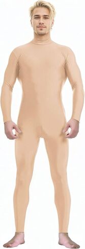 Spandex Zentai Turtleneck Bodysuit with Zipper - Full Body Unitard Costume in Saudi Arabia