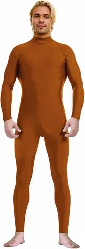 Spandex Zentai Turtleneck Bodysuit with Zipper - Full Body Unitard Costume in Saudi Arabia
