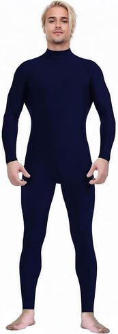Spandex Zentai Turtleneck Bodysuit with Zipper - Full Body Unitard Costume in Saudi Arabia