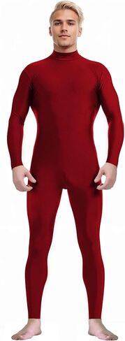 Spandex Zentai Turtleneck Bodysuit with Zipper - Full Body Unitard Costume in Saudi Arabia