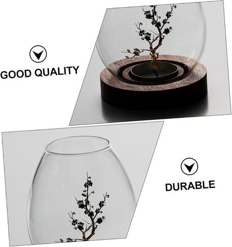 SHINEOFI Glass Candle Cover Decorative Candle Holder Glass Craft Shade for Romantic Dinner Home Décor in Kuwait