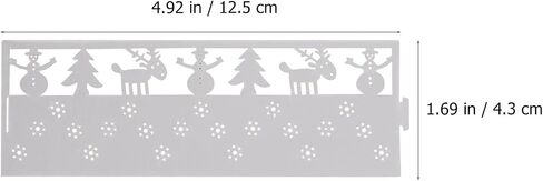 Ciieeo 50 Pcs Silver Snowflake Paper Candle Lampshades Hollow Design Christmas Party Decoration for Home and Office Holiday Use in Kuwait