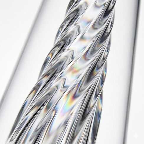 Clear Borosilicate Glass Cone Component - Precision Geometric Glass Art Supply for DIY Crafting, Stained Glass Making, Heavy Wall Construction (Clear) in Saudi Arabia