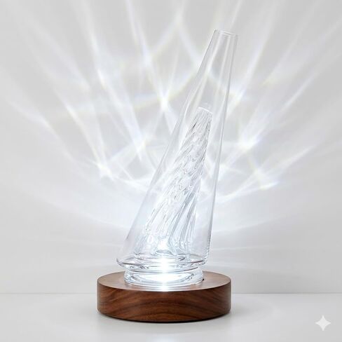 Clear Borosilicate Glass Cone Component - Precision Geometric Glass Art Supply for DIY Crafting, Stained Glass Making, Heavy Wall Construction (Clear) in Saudi Arabia