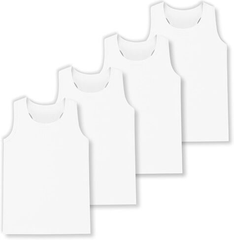 4 Pack Girls Tank Tops Girls Undershirts Soft Cotton Kids Sleeveless Toddlers Dance Tops for Ballet (2T-16Y) in Saudi Arabia
