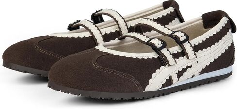 Adolilove Ballet Sneakers for Women Mary Jane Flats Walking Shoes Slip On with Elastic Straps with Memory Foam Insole in Saudi Arabia