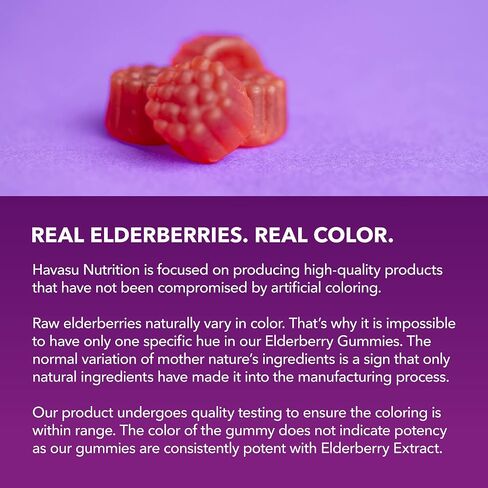 Sambucus Elderberry Gummies with Vitamin C & Zinc for Adults - 100mg Elderberry Extract for Daily Wellness Defense & Immune Support - Vegan, Non-GMO, Gluten Free - Berry Flavor, 60 Count in Saudi Arabia