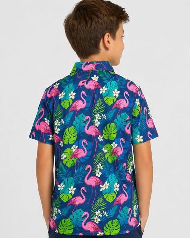Boys Polo Shirts Short Sleeve Golf Shirts Casual Collared Tops for Kids School Uniform 5-14 Years in Kuwait