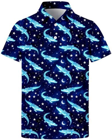 Boys Polo Shirts Short Sleeve Golf Shirts Casual Collared Tops for Kids School Uniform 5-14 Years in Kuwait