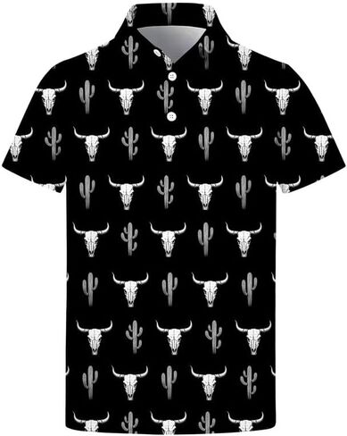 Boys Polo Shirts Short Sleeve Golf Shirts Casual Collared Tops for Kids School Uniform 5-14 Years in Kuwait