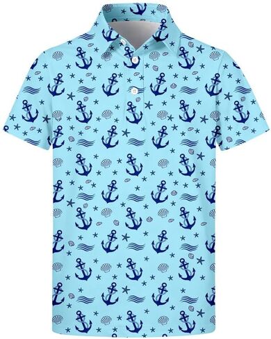 Boys Polo Shirts Short Sleeve Golf Shirts Casual Collared Tops for Kids School Uniform 5-14 Years in Kuwait