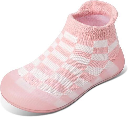 Baby Sock Shoes Toddler Slip on Walking Shoes Non-Slip Soft Sole Infant Boys Girls Sneakers-1166 in Saudi Arabia