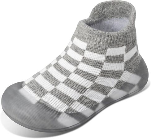 Baby Sock Shoes Toddler Slip on Walking Shoes Non-Slip Soft Sole Infant Boys Girls Sneakers-1166 in Kuwait