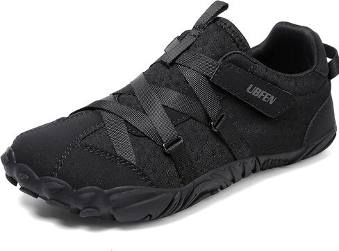 UBFEN Kids Barefoot Shoes Zero Drop Minimalist Sneakers Boys Girls - Lightweight Wide Toe Box Running School Shoes with Hook Loop in Kuwait