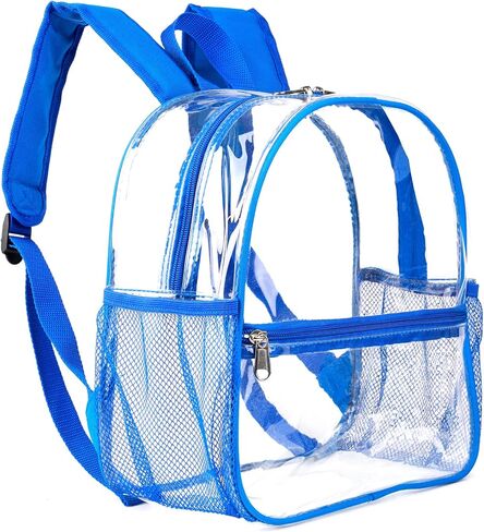 Keepcross Stadium Approved Clear Backpack 12x6x12 Clear Bag for Stadium Events, Sports, Festivals, Concerts, Games in Saudi Arabia