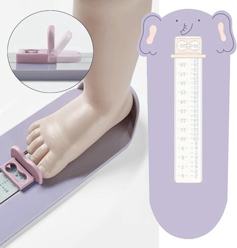 Shoe Size Measuring Device for Kids, Foot Measure Gauge for Boys Girls Children Babies, Professional Measuring Ruler Tool for Correct Shoe Fitting, 0-8 Years in Kuwait