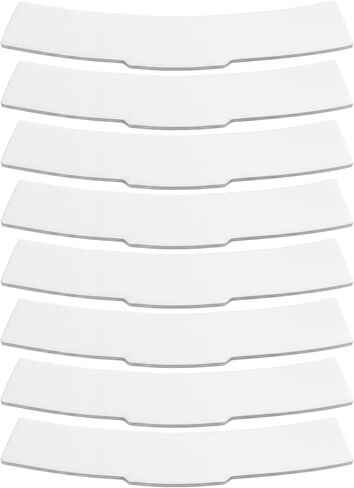 Tab Collar for Clergy Shirt - 8pcs White Priest Collar Tab - 7.2 x 1.3 inch Durable PE Clergy Shirt Insert Tabs in Saudi Arabia