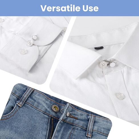 20 Pcs Collar Extenders for Mens Shirts, 5 Styles Button Extender for Dress Shirts, Tie, Suit Accessories, 1/2 Size Expansion, Men Accessories in Saudi Arabia