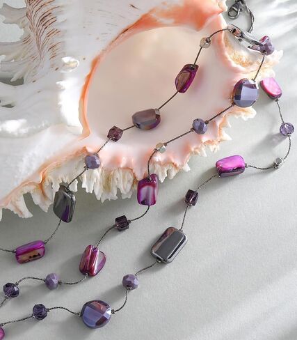 FULU AUTUMN Beaded Statement Necklaces for Women Shell Bead Chunky Collar Necklace Summer Layer boho Costume Jewelry for Her in Kuwait