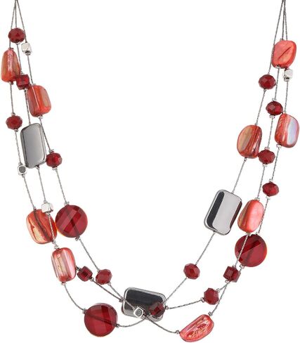 FULU AUTUMN Beaded Statement Necklaces for Women Shell Bead Chunky Collar Necklace Summer Layer boho Costume Jewelry for Her in Kuwait