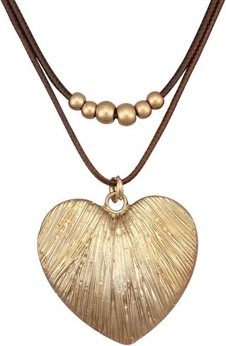 GelConnie Boho Necklaces for Women Cowgirl Necklace Stone Leather Cord Pendant Necklaces With Beads Long vintage Layered Choker Necklace in Saudi Arabia