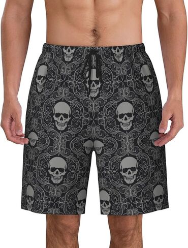 Mens Swim Trunks Quick Dry Swim Shorts with Mesh Lining Breathable Men's Beach Pants Swimwear Bathing Suits in Saudi Arabia
