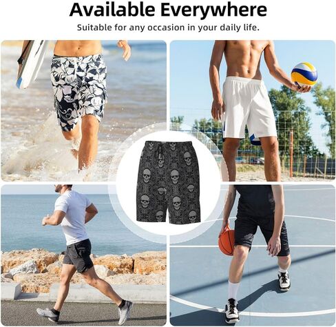 Mens Swim Trunks Quick Dry Swim Shorts with Mesh Lining Breathable Men's Beach Pants Swimwear Bathing Suits in Saudi Arabia