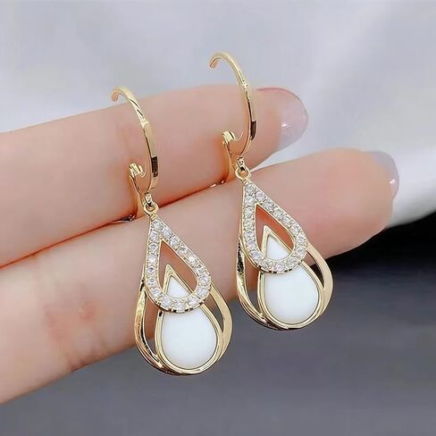 Fashion New Black Double-layer Teardrop Hollow Earrings, Uniquely Designed Earrings, Suitable for Daily Wear in Kuwait