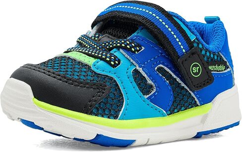 Stride Rite, Unisex Kid SRT Velocity (Toddler), Black/Blue, 6, Wide, Toddler in Kuwait