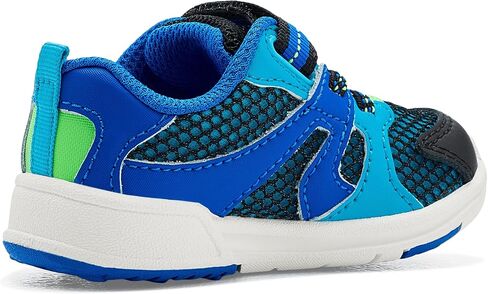 Stride Rite, Unisex Kid SRT Velocity (Toddler), Black/Blue, 6, Wide, Toddler in Kuwait