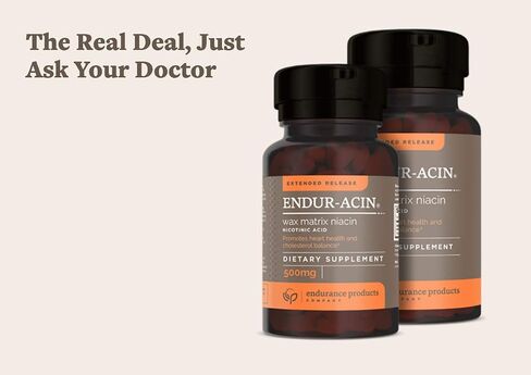 ENDUR-ACIN Niacin, Supports Heart & Circulatory Function, Extended Release Formula, Gluten Free, 500mg (100 Tablets) in Saudi Arabia
