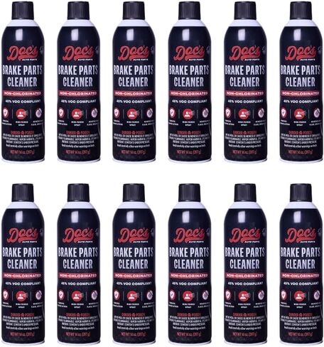 Doc’s Brake Parts Cleaner, Non-Chlorinated – Fast-Drying Brake Cleaner | Removes Brake Dust, Grease, Oil & Brake Fluid | Residue-Free Formula – 1-Pack (14 oz) in Saudi Arabia