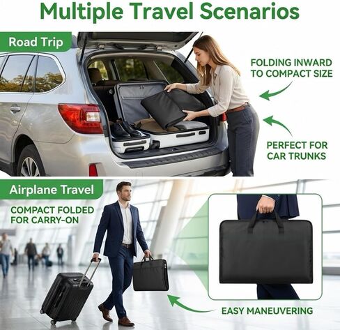 Travel Garment Bag with Accessories Zipper Pocket, Heavy Duty Suit Bag for Suits, Tuxedos, Dresses, Coats, Black in Kuwait